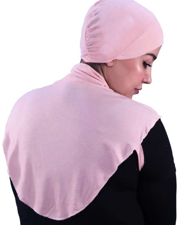 Light Pink Underscarf Neck Cover for Women – Modest Layering - Image 4