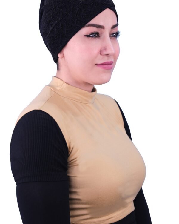 Layered Neck Cover for Women | Modest Two Tone - Image 2