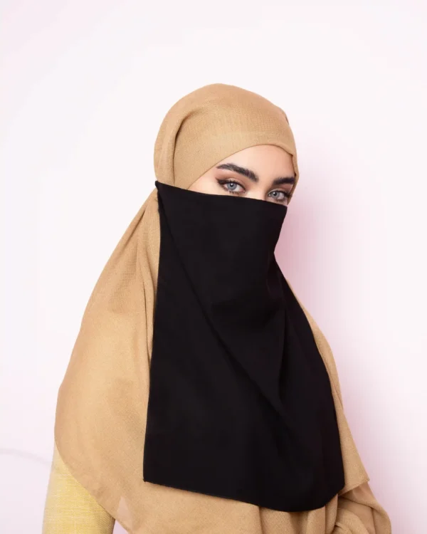 Black Islamic Niqab for Women – Modest Full Coverage - Image 2