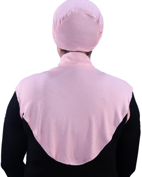 Light Pink Underscarf Neck Cover for Women – Modest Layering - Image 3