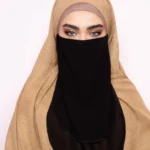 Black Two Layer Islamic Niqab for Women – Soft & Breathable