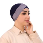 Stylish Two Tone Turban Cap for Women – Soft & Versatile