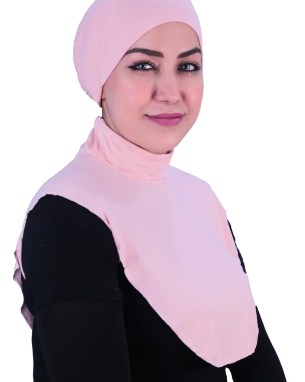 Light Pink Underscarf Neck Cover for Women – Modest Layering - Image 2