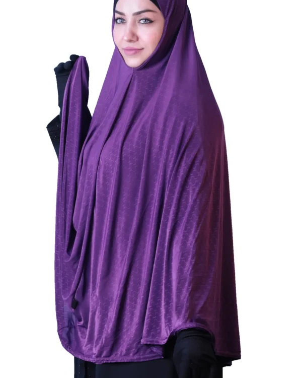 Royal Purple Rayon Hijab for Women | Modest & Stylish - Image 2