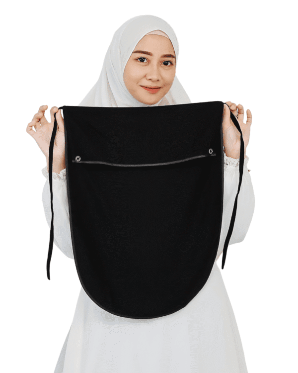 Stylish Black Niqab for Girls – Elegant, Modest & Comfortable Wear - Image 2