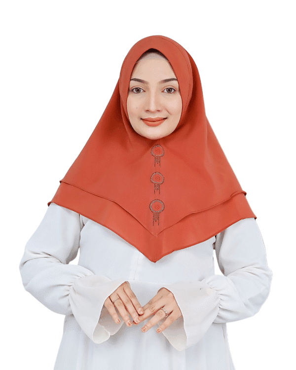 Elegant Terracotta Hijab for Girls