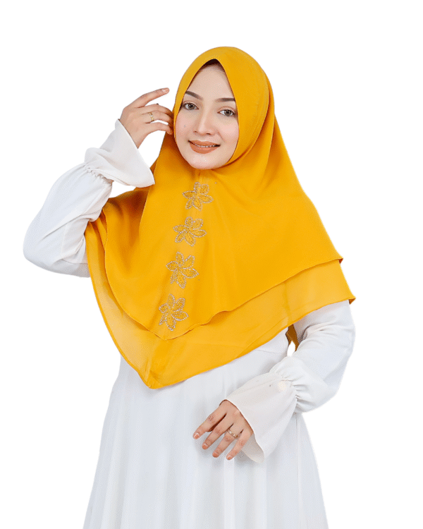 Vibrant Mustard Yellow Hijab for Girls
