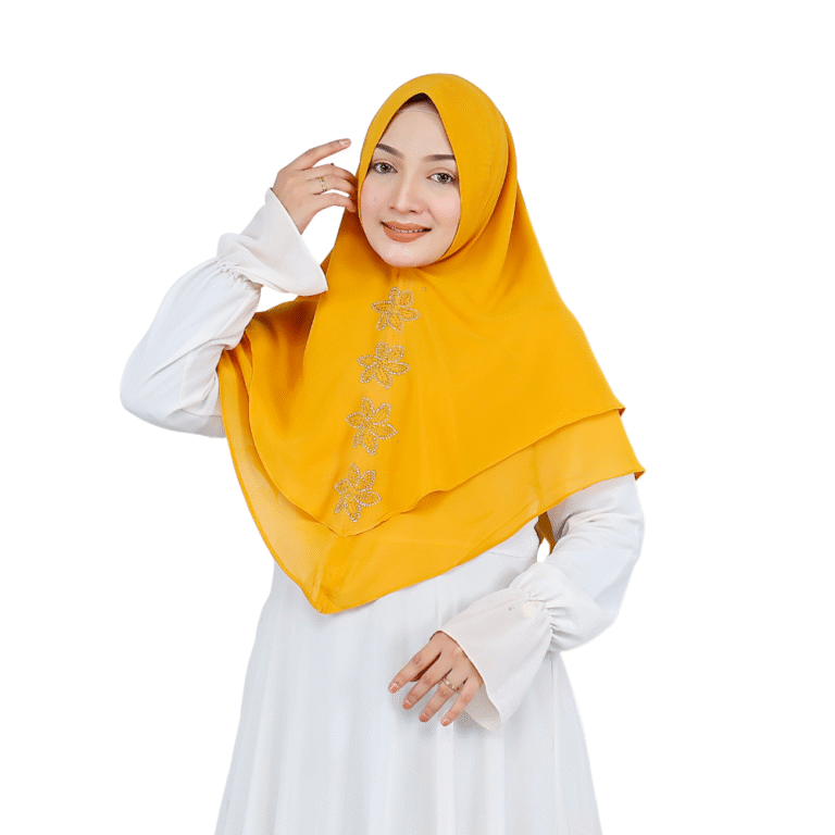 Vibrant Mustard Yellow Hijab for Girls