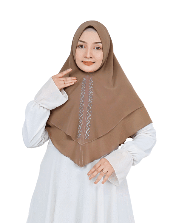 Elegant Muted Brown Hijab for Girls