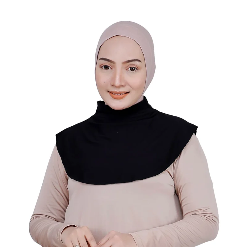 Black High Neck Modesty Cover