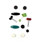 Floral Charm Hijab Pin and Clasp Set – Elegant & Secure