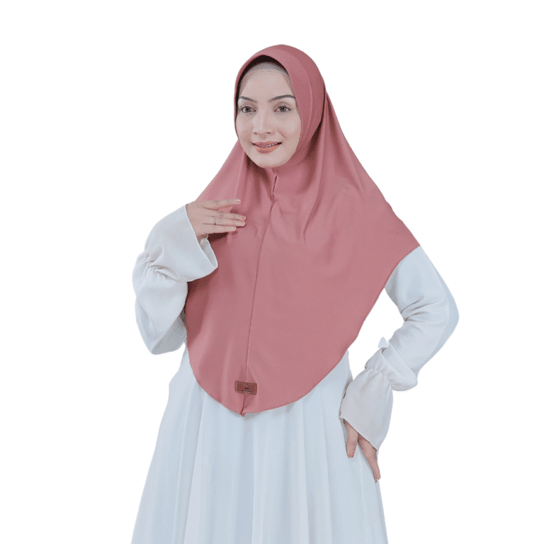 Classic Solid Muted Rose Hijab For Girls