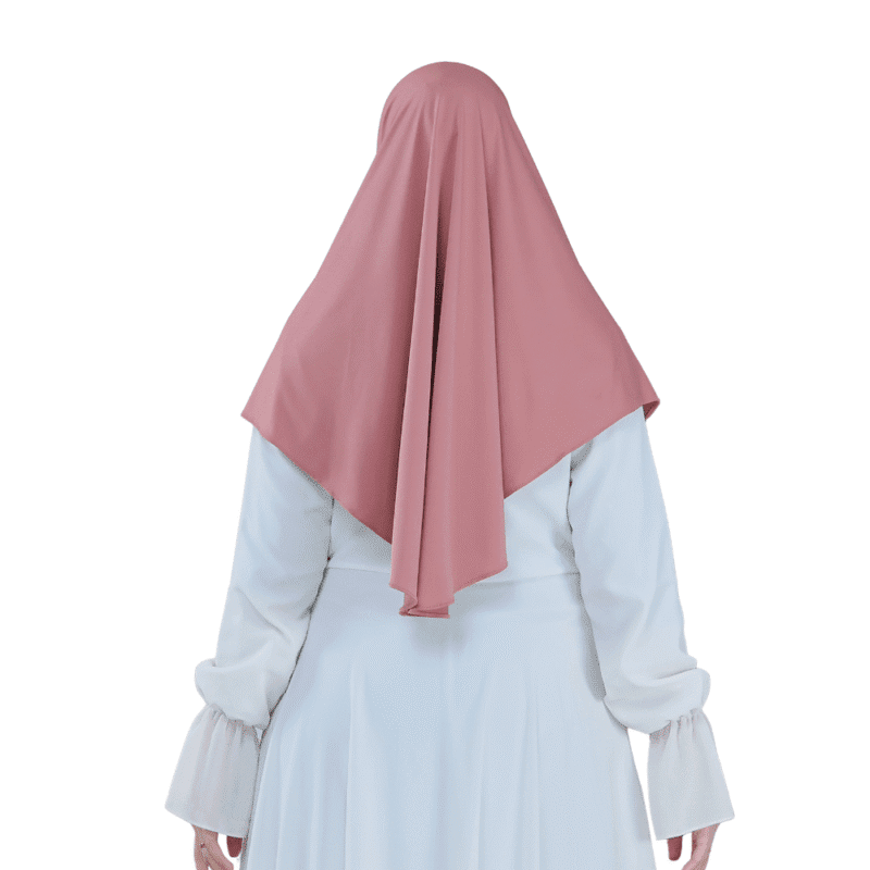 Classic Solid Muted Rose Hijab For Girls