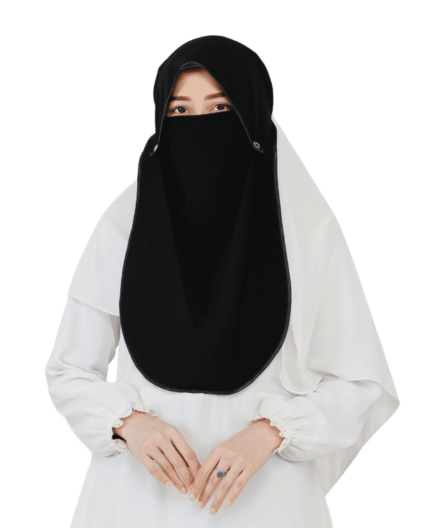 Stylish Black Niqab for Girls