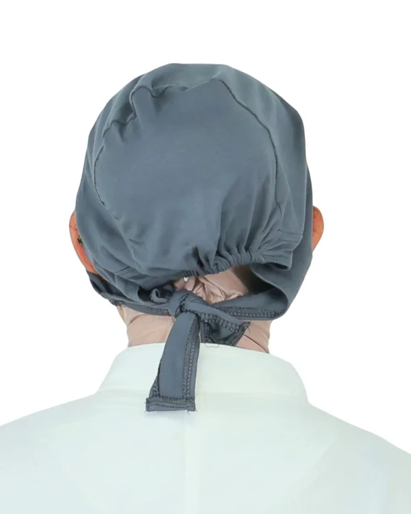 Chic Charcoal Grey Comfort Turban – Elegant Everyday Wear - Image 3