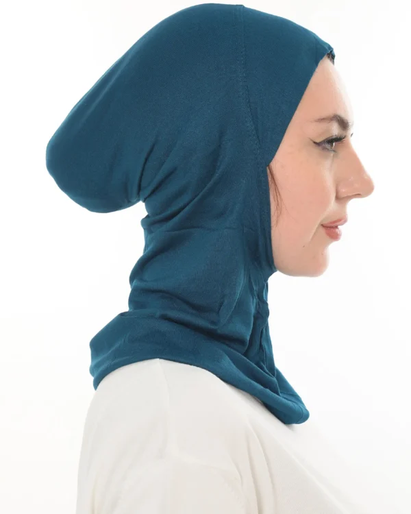 Deep Teal Jersey Turban for Women – Soft & Stylish Fit - Image 5
