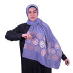 Embellished Pastel Lavender Shawl – Soft & Elegant