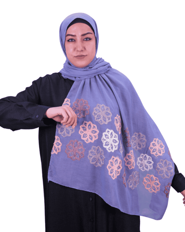 Embellished Pastel Lavender Shawl