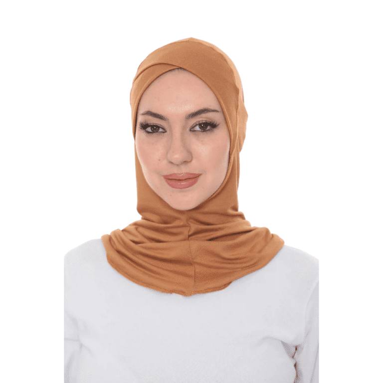 Full Coverage Caramel Crossover Turban