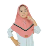 Dusty Pink Cotton Hijab for Kids – Soft, Elegant & Everyday Wear