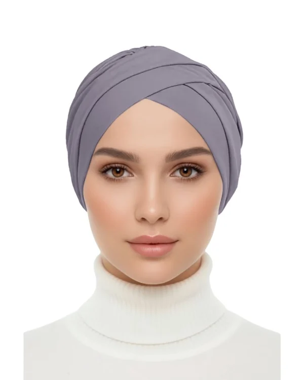 Cross-Front Jersey Turban Cap – Minimalist Everyday Modest Wear