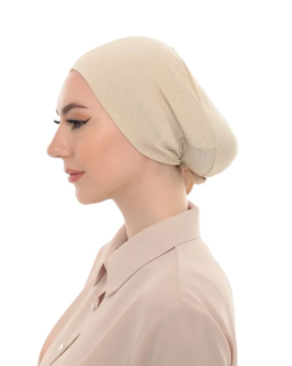 Girls Jersey Undercap Turban – Soft Lightweight Hijab Cap - Image 3