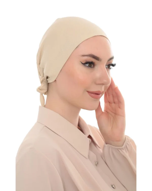 Girls Jersey Undercap Turban – Soft Lightweight Hijab Cap - Image 2