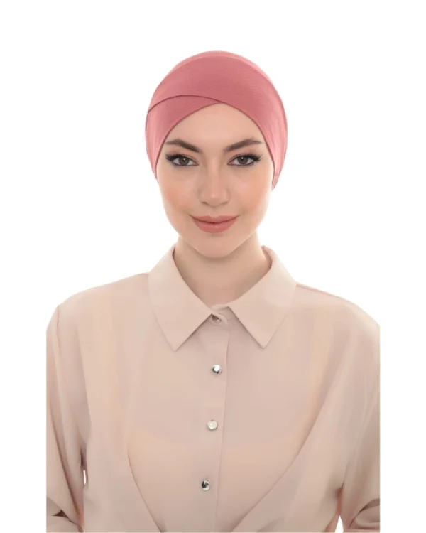 Premium Girls Modest Turban Cap – Breathable Jersey Hijab Undercap - Image 3