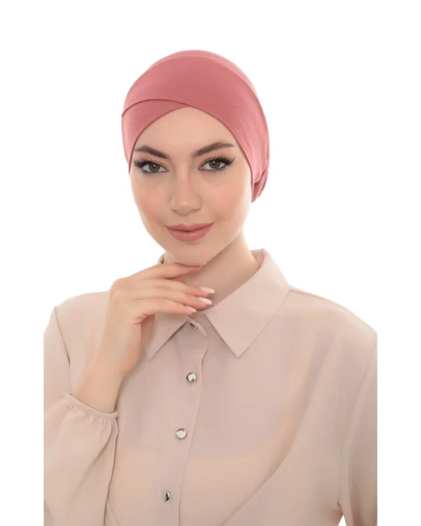 Premium Girls Modest Turban Cap – Breathable Jersey Hijab Undercap - Image 2