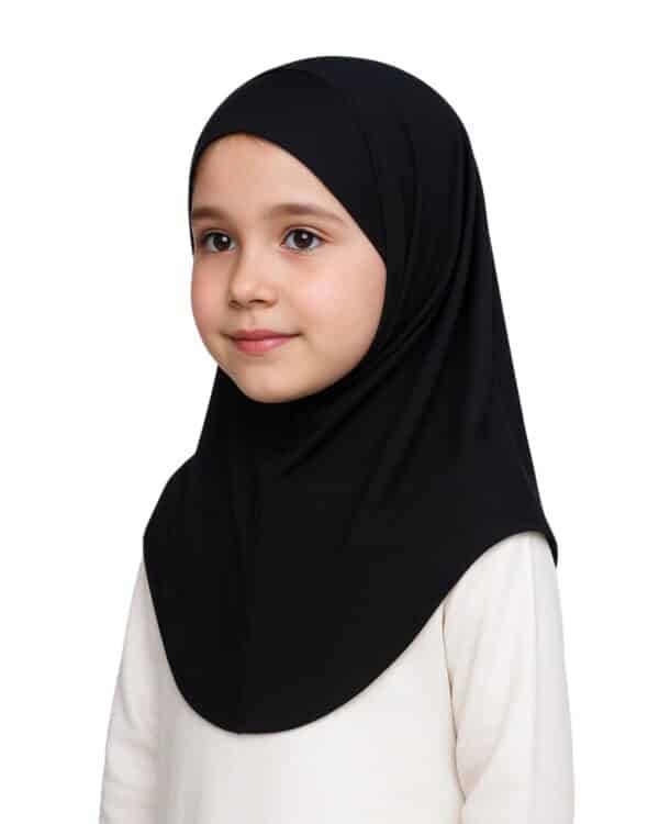 Girls Floral Instant Hijab – Lightweight Modest Khimar for Kids - Image 2