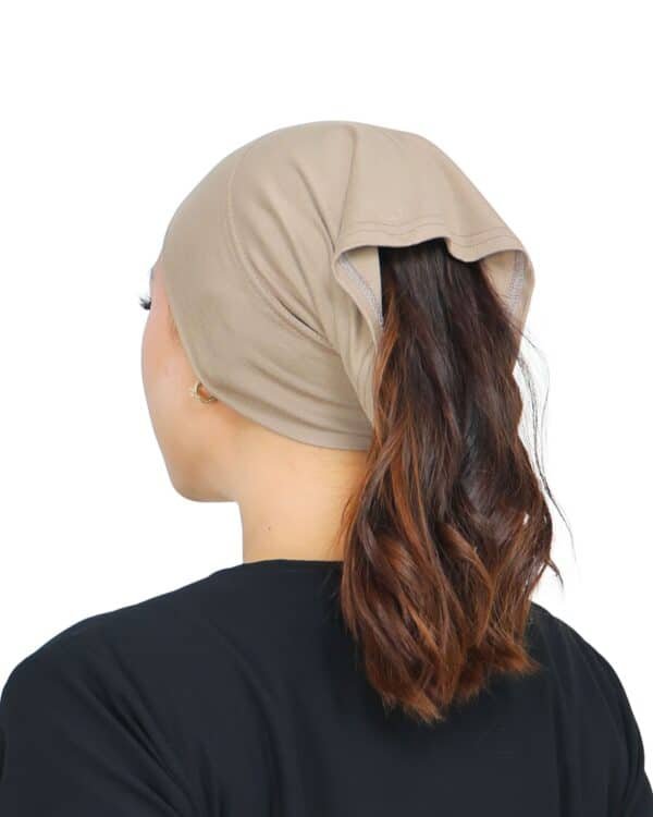 Jersey Ponytail Hijab Undercap – Soft Stretch Tube Turban Cap for Women - Image 3