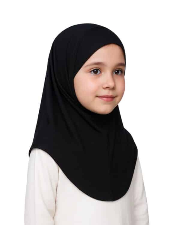 Girls Floral Instant Hijab – Lightweight Modest Khimar for Kids - Image 3