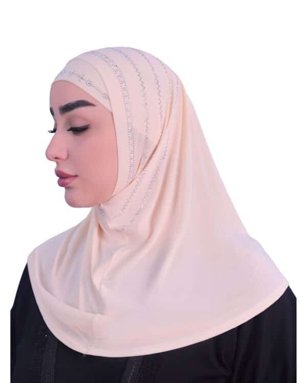 Women’s Instant Hijab – Elegant Lightweight Floral Khimar - Image 3