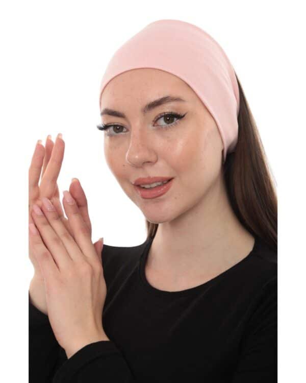 Jersey Ponytail Undercap – Soft Stretch Hijab Tube Cap for Women - Image 3