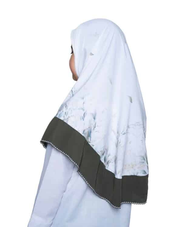 Girls Floral Instant Hijab – Lightweight Modest Prayer & Everyday Khimar for Kids - Image 3