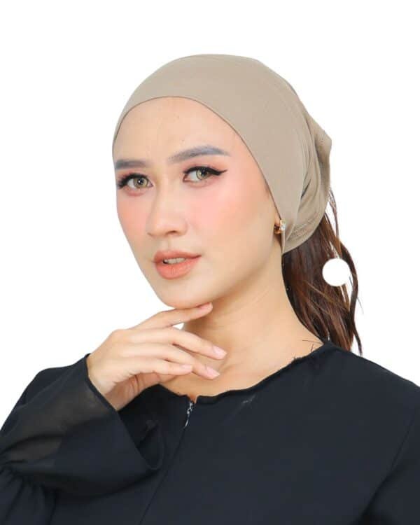 Jersey Ponytail Hijab Undercap – Soft Stretch Tube Turban Cap for Women