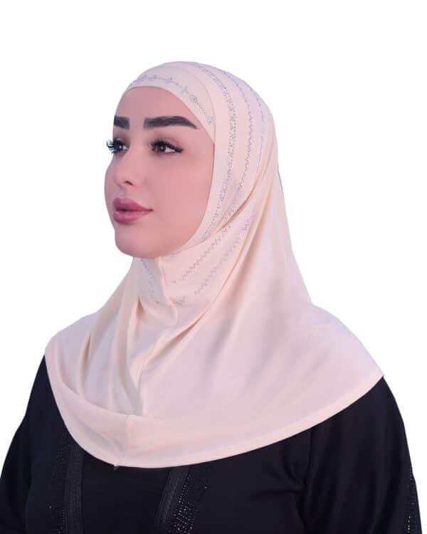 Women’s Instant Hijab – Elegant Lightweight Floral Khimar
