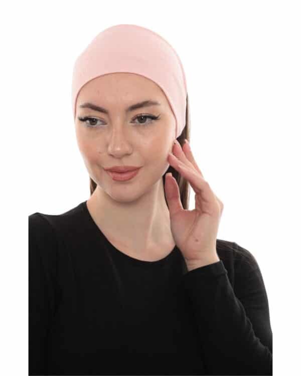Jersey Ponytail Undercap – Soft Stretch Hijab Tube Cap for Women - Image 5