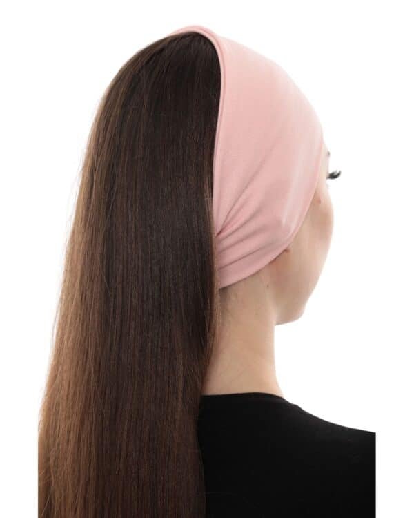 Jersey Ponytail Undercap – Soft Stretch Hijab Tube Cap for Women - Image 7